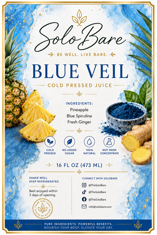 Solobare - Blue Veil Cold-Pressed Juice