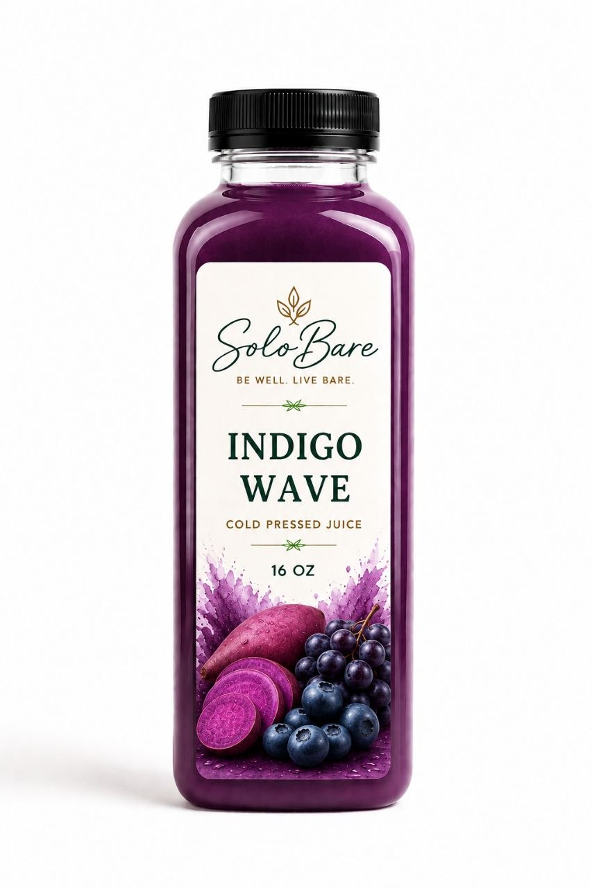Solobare - Indigo Wave Cold-Pressed Juice