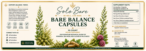Solobare - Bare Balance Capsules