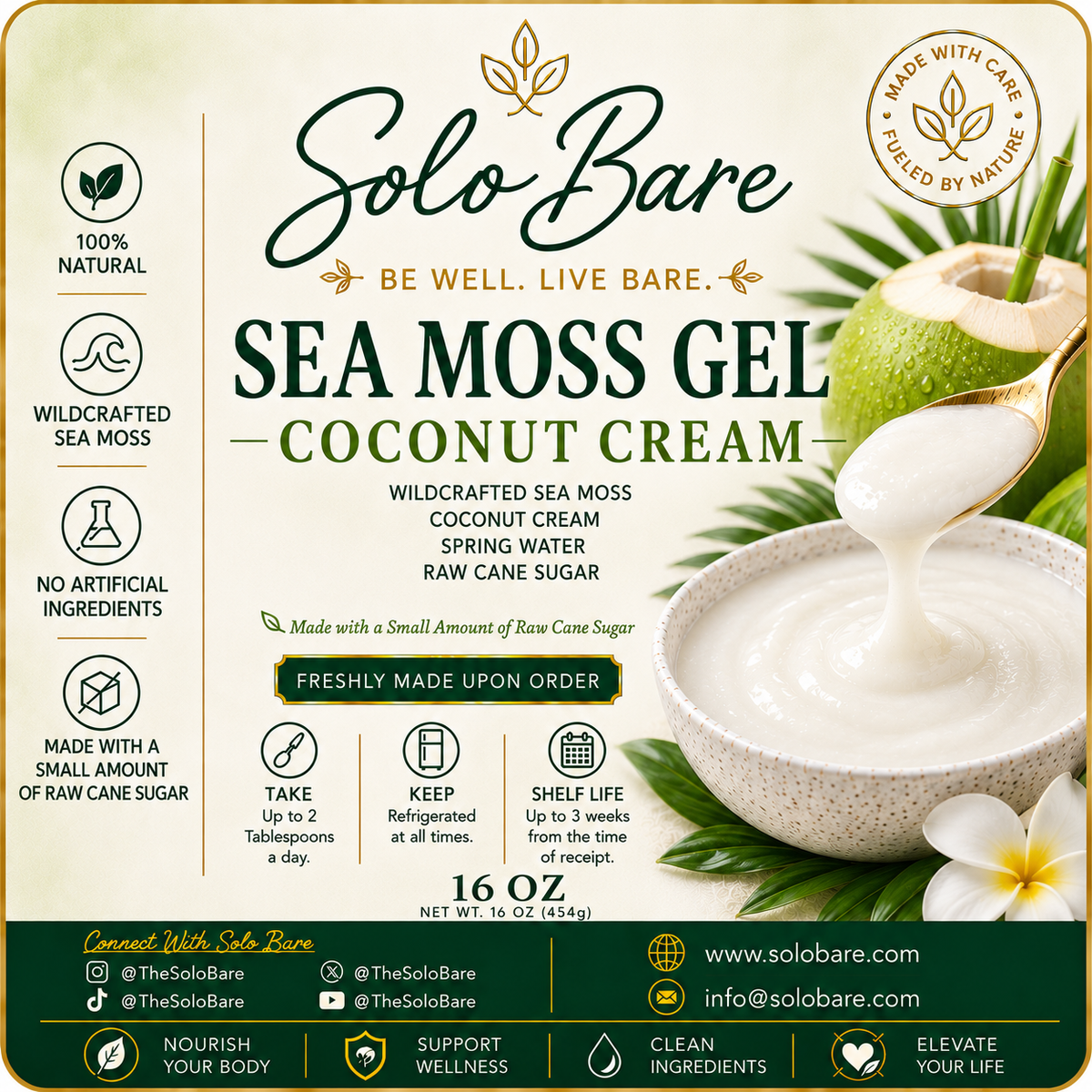 Solobare - Sea Moss Gel