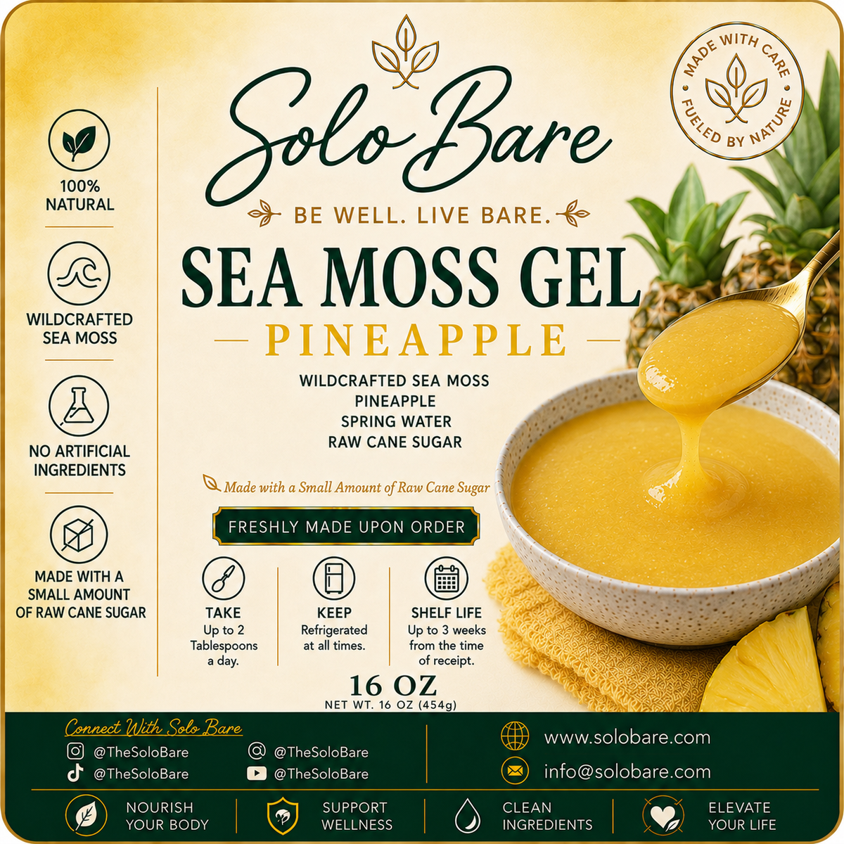 Solobare - Sea Moss Gel
